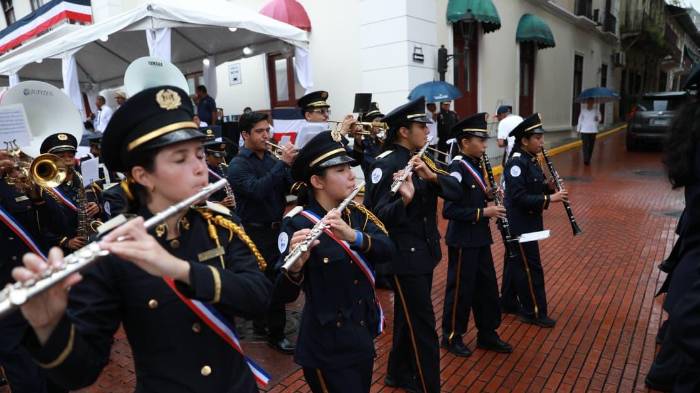 La ruta 1 también fue testigo de este fervor patrio