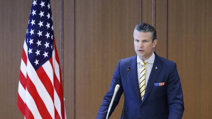 El secretario de Defensa de Estados Unidos, Pete Hegseth estará presente.