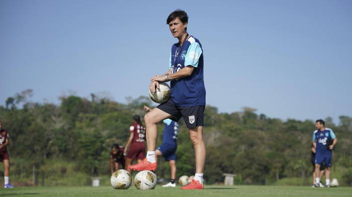 La técnica española ‘Toña’ Is durante la jornada.