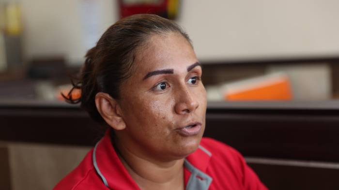 Migdalia Rodríguez, una de las dirigentes que encabezó las gestiones.