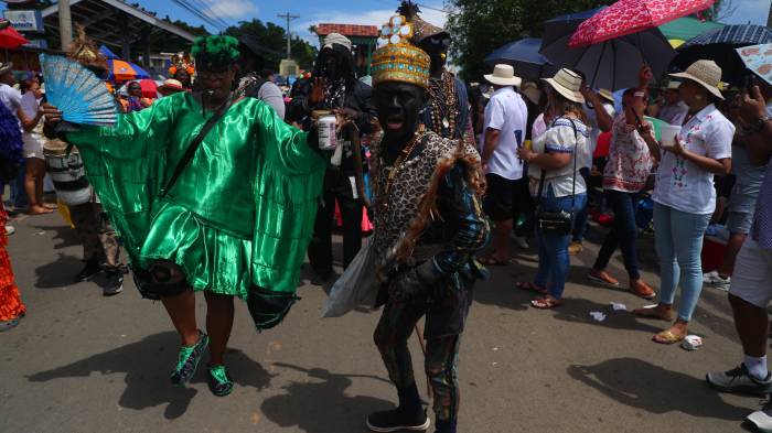 Las expresiones de la cultura congo también estuvieron presentes en la celebración.