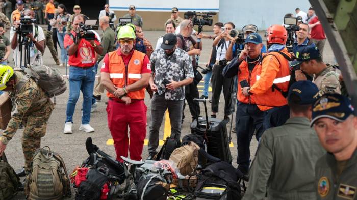 El equipo que despegó este mediodía desde la Base Aérea Teniente Octavio Rodríguez Garrido de Panamá Pacífico.
