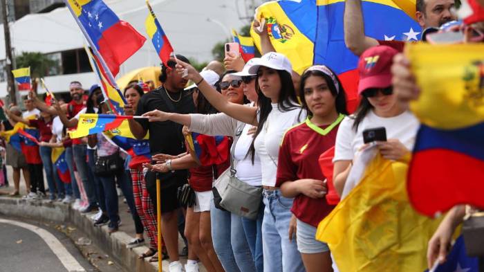 Venezolanos en Panamá celebran captura de Nicolás Maduro