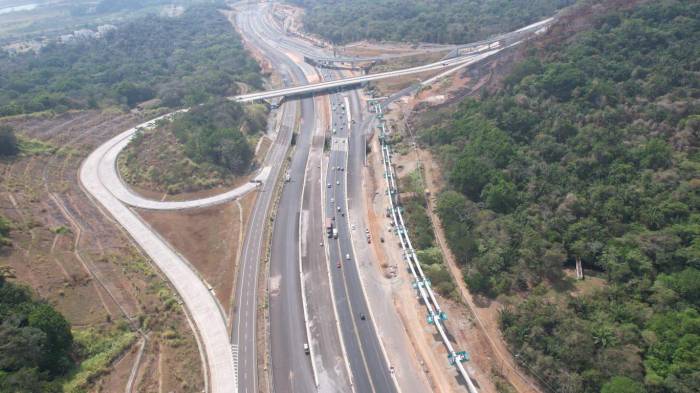 Trabajos en el proyecto de Ampliación y Rehabilitación de la carretera Panamericana, tramo: Puente de Las Américas - Arraiján.