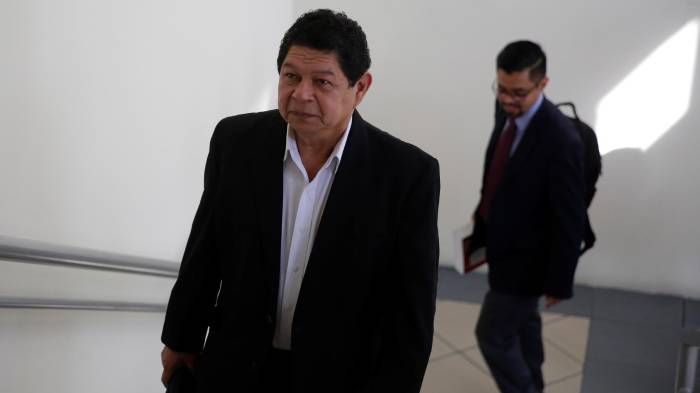 Fotografía de archivo del exministro de Seguridad Pública del Gobierno de Mauricio Funes (2009-2014), Benito Lara. EFE/Rodrigo Sura