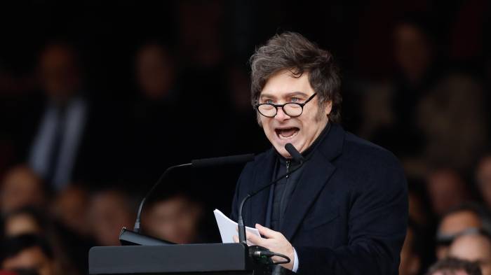 Presidente argentino Javier Milei defendió la posición de Israel.