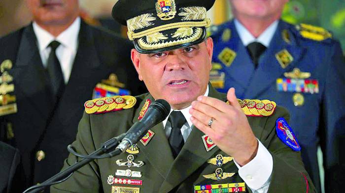 Ministro de Defensa de Venezuela, Vladimir Padrino López.