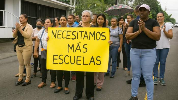 Residentes de Panamá Oeste exigen soluciones ante la falta de escuelas públicas y hospitales adecuados.