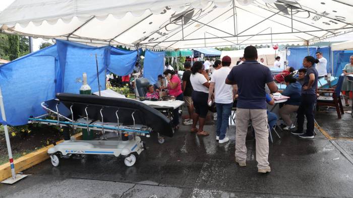 21 instalaciones de salud reportaron afectaciones tras el terremoto.