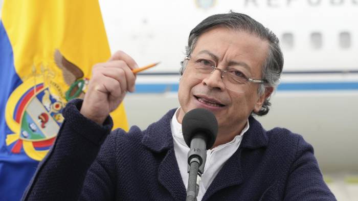Fotografía cedida del presidente de Colombia, Gustavo Petro, en Bogotá (Colombia).