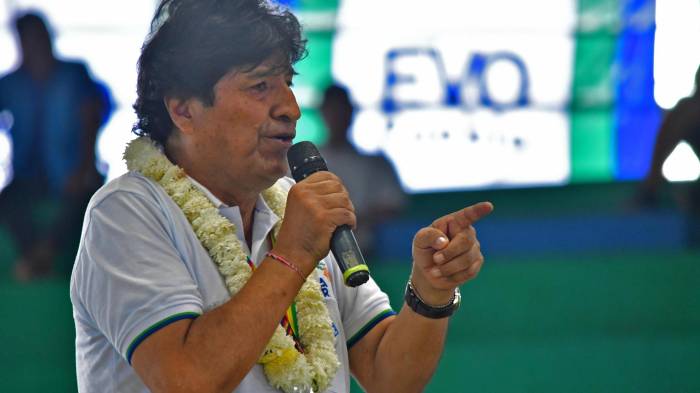 El expresidente de Bolivia Evo Morales.
