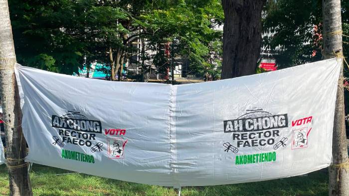 Ah Chong: El profe del sombrero que quiere el puesto de rector