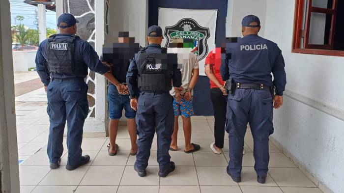 Tres personas resultaron aprehendidas, entre ellas un extranjero tras el operativo realizado en Penonomé.