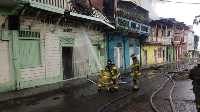 Inmuebles se queman en El Chorrillo