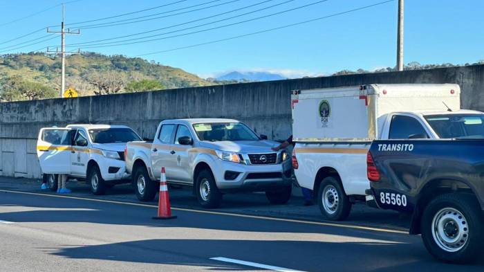 Peritos de Accidentología Forense realizaron las investigaciones en el sitio.