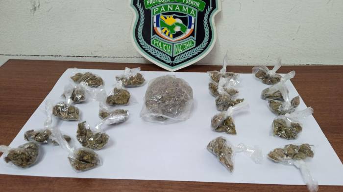 Decomisan presunta marihuana y aprehenden a un hombre en San Miguelito