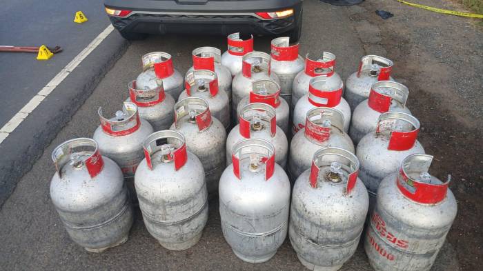 Caen cuatro por robo de tanques de gas en Los Santos