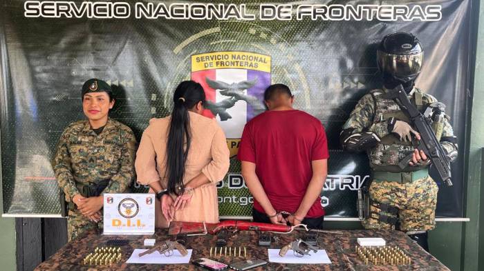 Material decomisado tras las aprehensiones en Bocas del Toro.