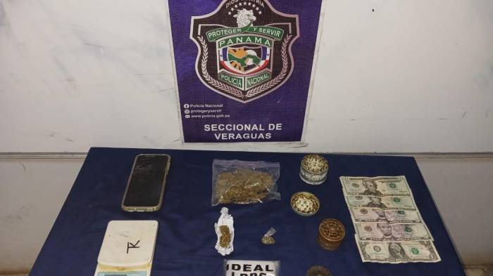 Decomisan drogas y detienen a un hombre en Soná, Veraguas