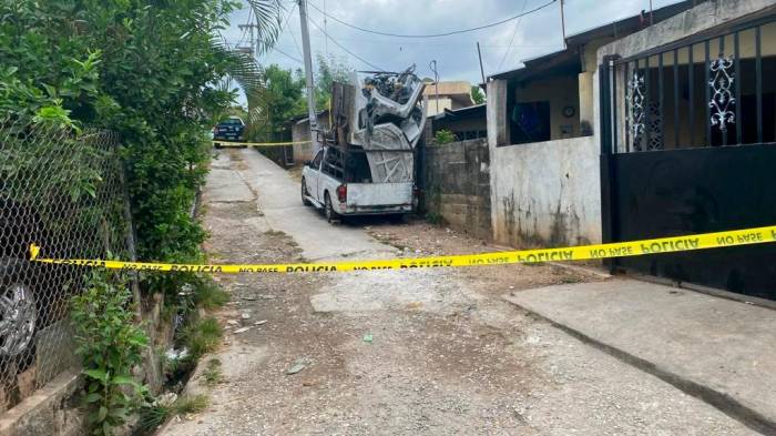 Los asesinos habían desmantelado auto de la víctima.