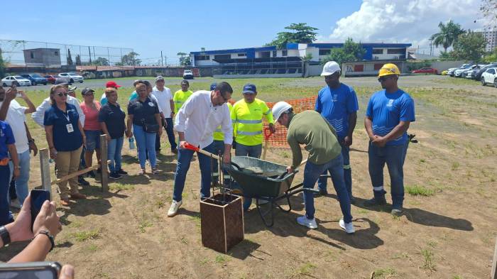 Las Acacias contará con moderna cancha deportiva