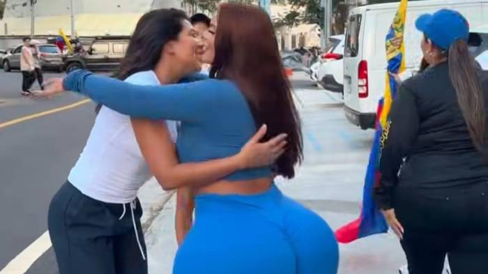 Gracie Bon celebra con venezolanos y los llena de abrazos