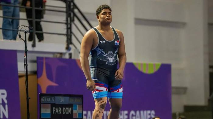 Durante su participación en los II Juegos Panamericanos Junior Asunción 2025.