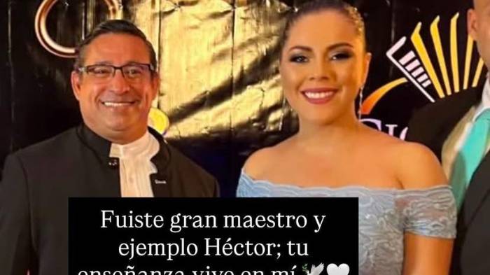 El dolor de Doralis Mela tras la muerte de Héctor Mencomo