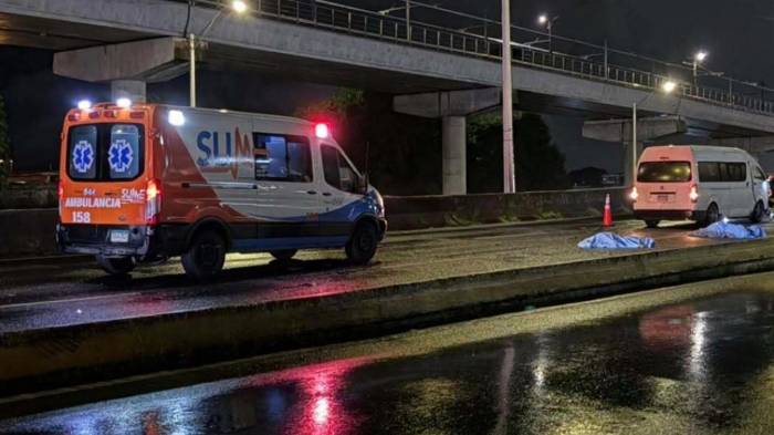 El impacto fue tan fuerte que los cuerpos de las víctimas quedaron tendidos sobre el puente de El Parador, en Pedregal.