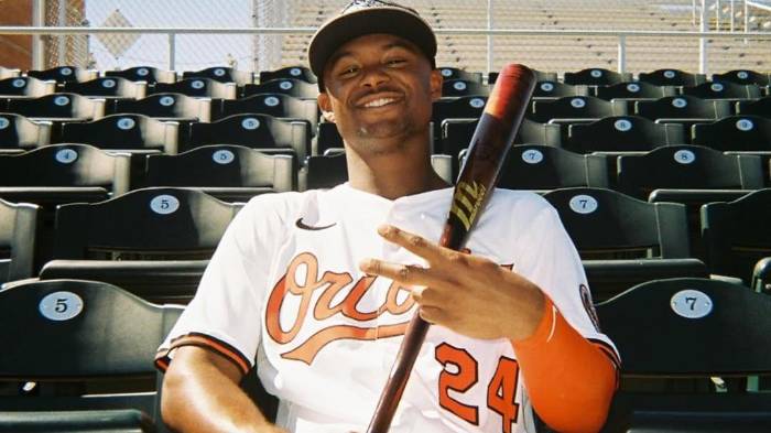 Enrique Bradfield Jr promesa de los Orioles de Baltimore.