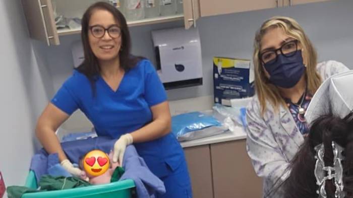 La primera bebé nacida en el Hospital José Félix Espinosa Barroso de Bugaba.