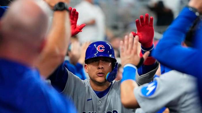 Miguel Amaya de los Cachorros de Chicago.