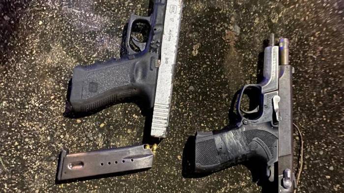 Durante el operativo se incautaron dos armas de fuego.