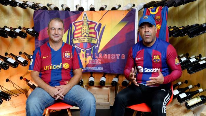 Las peñas culés de Miami, ilusionadas con la llegada del FC Barcelona [VIDEO]