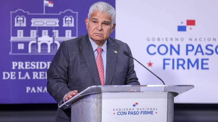 El presidente Mulino inició su gestión en julio de 2024.