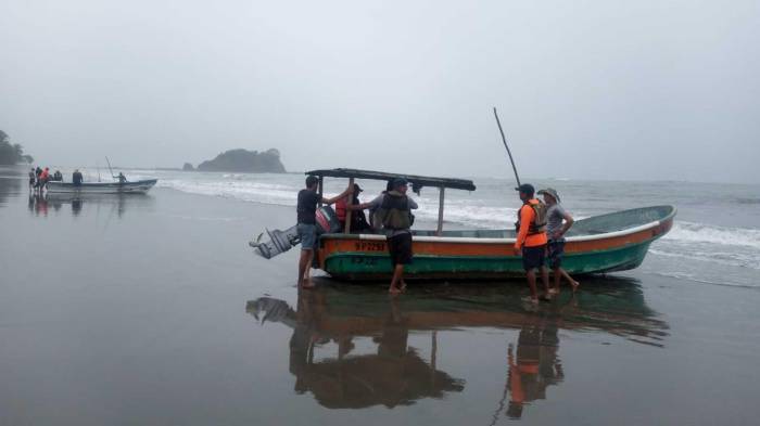Personal de Sinaproc participó en la localización de los tres desaparecidos.