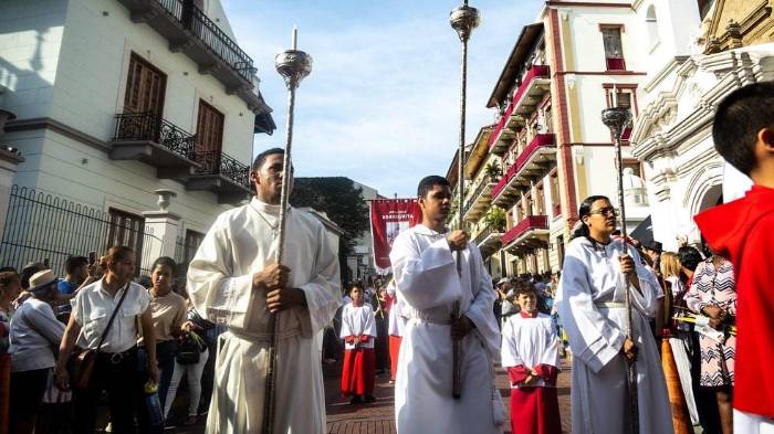 Procesión del Domingo de Ramos celebrada en 2024.