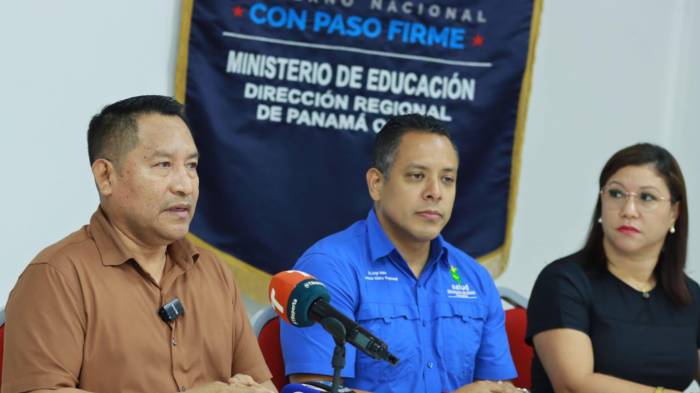 Autoridades de Educación y Salud se pronuncian sobre la situación del Instituto Profesional y Técnico de Capira.