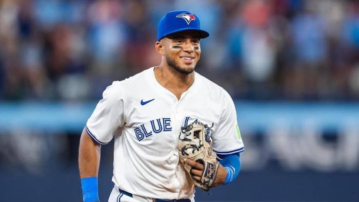 Leonardo Jiménez de los Azulejos de Toronto.