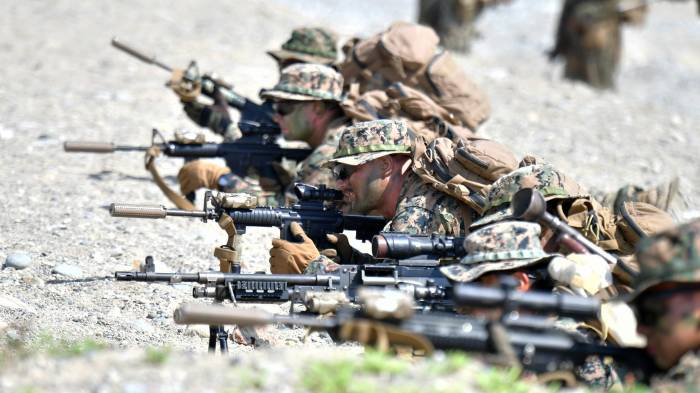 Fotografía de archivo de infantes de Marina de EE.UU. EFE/EPA/YONHAP SOUTH KOREA OUT