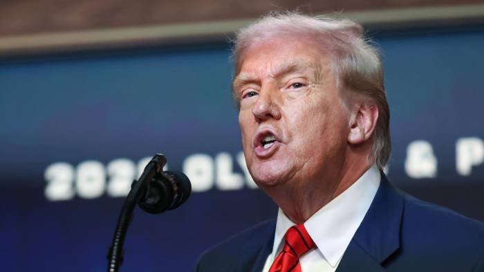 El presidente de EE.UU. Donald Trump.