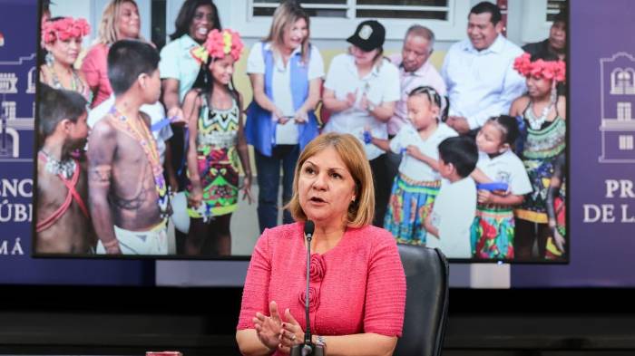 La ministra de Gobierno, Dinoska Montalvo, detalló los avances y la reactivación de obras en beneficio de las comarcas indígenas.