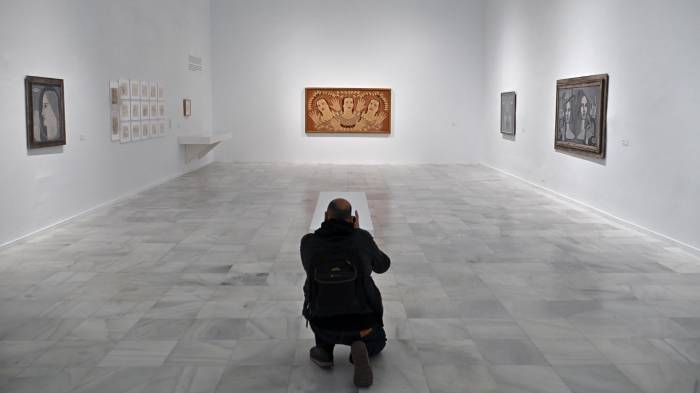 MADRID, 07/10/2025.- El Museo Reina Sofía presenta este martes la exposición 'Maruja Mallo: Máscara y compás'.