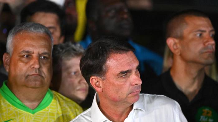 El excandidato presidencial Flavio Bolsonaro no ha reconocido la victoria de Lula.