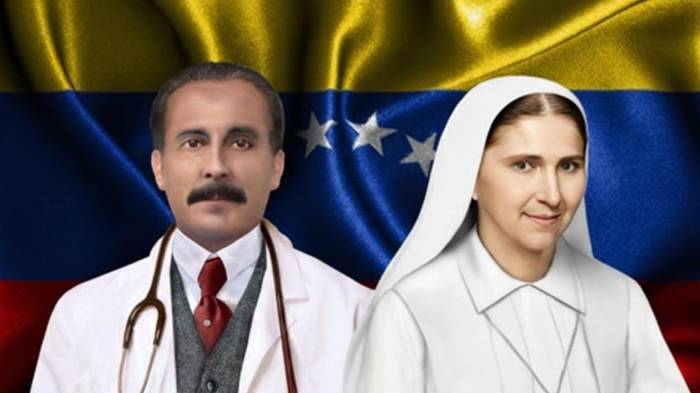 El médico José Gregorio Hernández (1864 -1919) y la religiosa Carmen Rendiles (1903-1977).