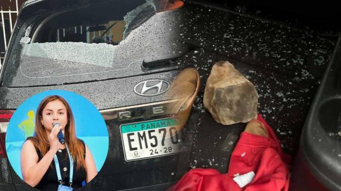 Vehículos oficiales y particulares resultaron dañados tras el ataque armado contra la representante de Burunga, Lohannyz Gaitán y su familia en el sector 11 de Octubre.