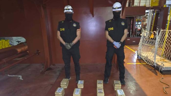 Un total de 35 paquetes de presunta sustancia ilícita fueron detectados en un contenedor procedente de Ecuador durante un operativo desarrollado en una terminal portuaria del Pacífico panameño.
