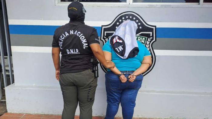 La mujer fue aprehendida en San Antonio, La Chorrera.