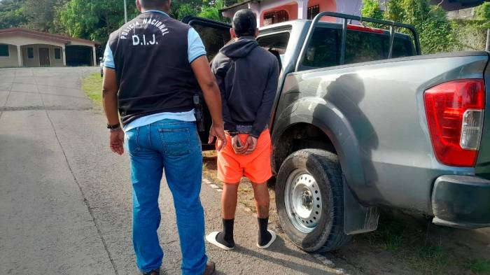 Sujeto aprehendido en Cañaveral, Coclé.