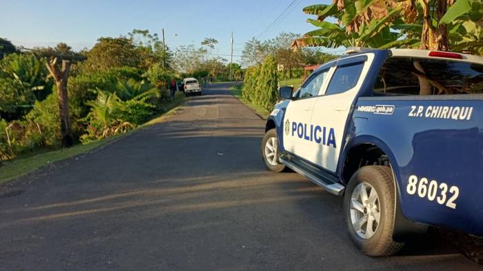 La Policía custodia el área.